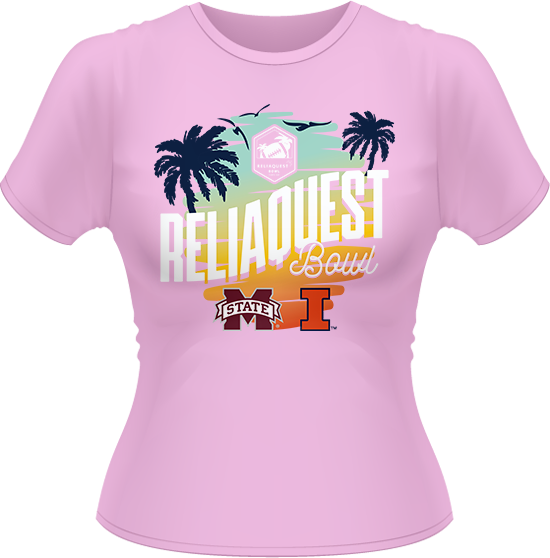 ReliaQuest Bowl Alt Pink Ladies Tee